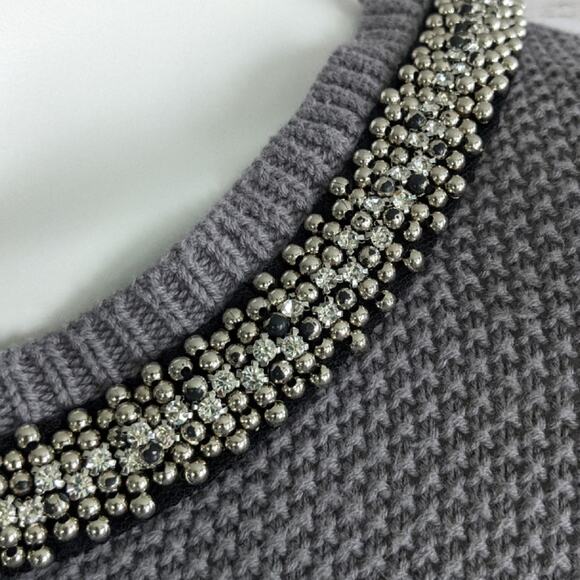 RD Style Beaded Neckline Open Back Sweater sz M - Picture 8 of 9